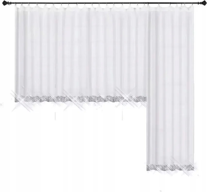 Mg Kpl ablak erkély fátyol Gyémánt ezüst 500cm