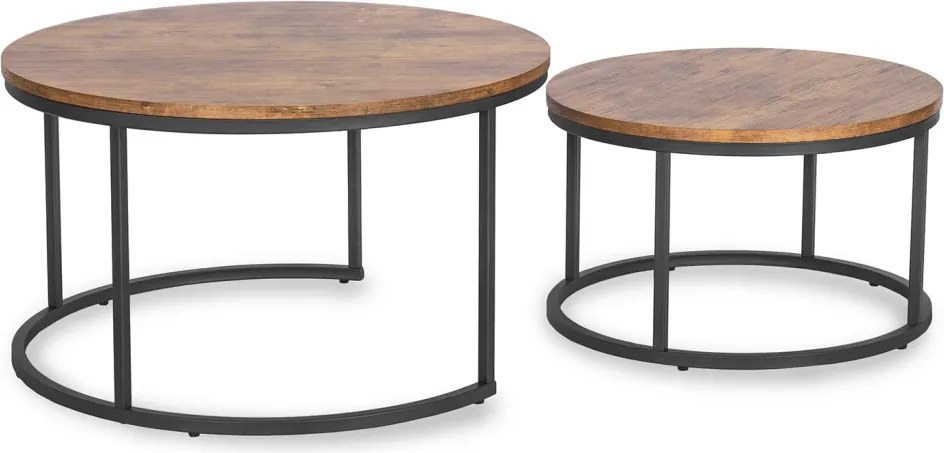 Dohányzóasztal szett FIGO MAX rusztikus tölgy