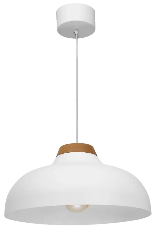 Luminex Csillár zsinóron BURGOS 1xE27/60W/230V fehér LU1990