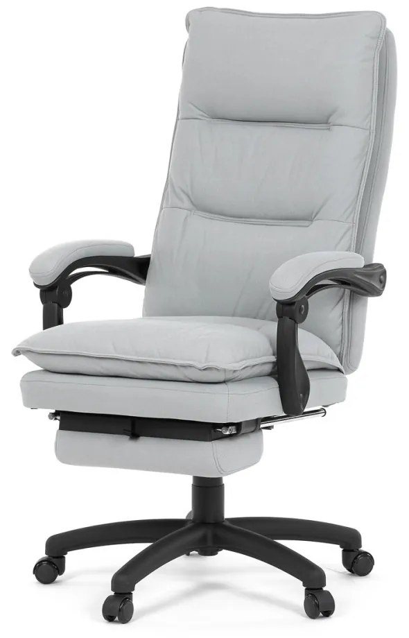 Scaun pivotant de birou cu suport pentru picioare Silver Grey KA-Y350