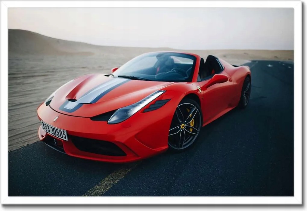 Poszterek keretben 60x40 Sportautó Tájkép