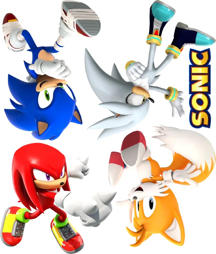 Textil falmatrica "Sonic és barátai"