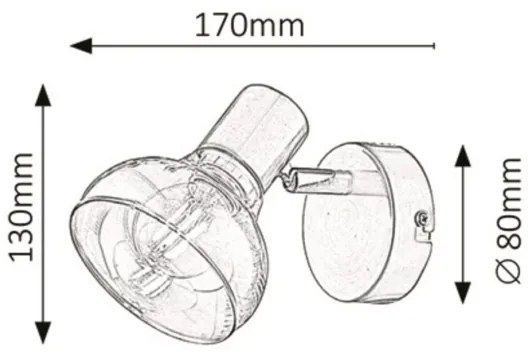 Rabalux 5546 - Fali lámpa HOLLY 1xE14/40W/230V arany