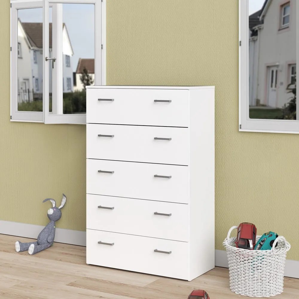 Fehér magas komód 74x115 cm Space – Tvilum