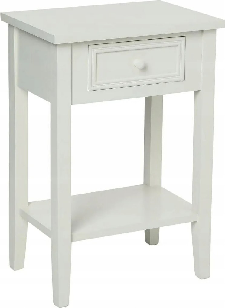 Éjjeliszekrény Charme Fehér rusztikus stílus