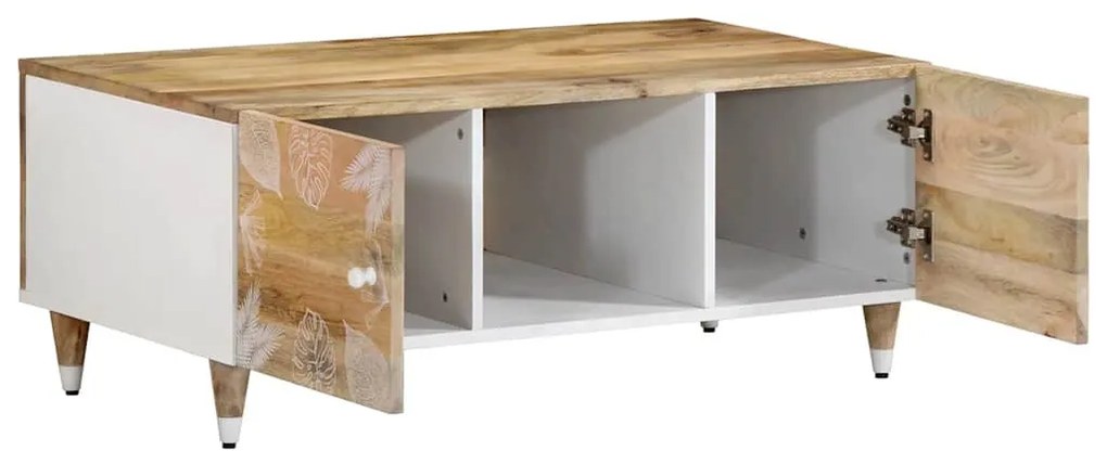 Tömör mangófa dohányzóasztal 100 x 54 x 40 cm