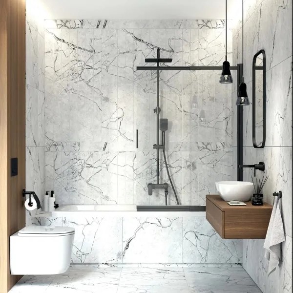 Deante NAC_N1AM - ALPINIA zuhanyszett csapteleppel fekete