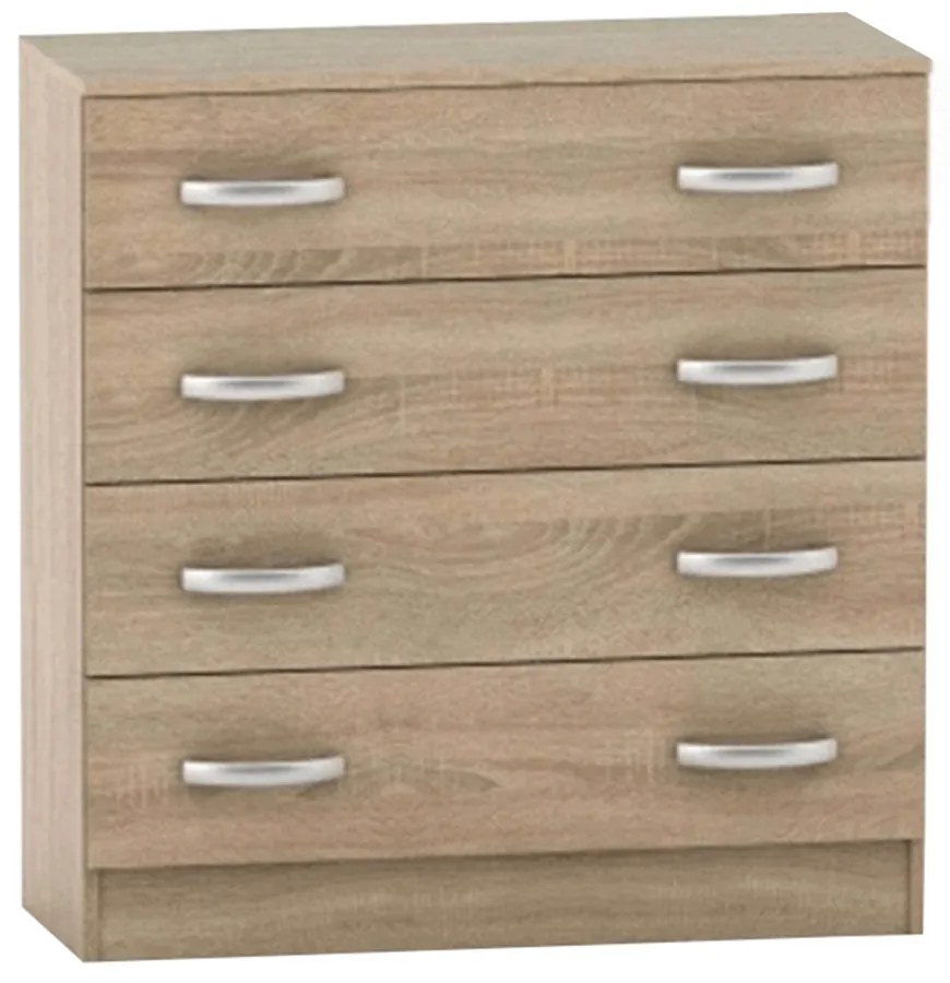 BETTY 4S komód, sonoma tölgy