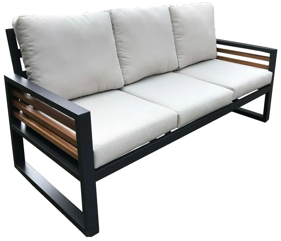 Szürke alumínium ötszemélyes kerti lounge szett Colmar – Rojaplast