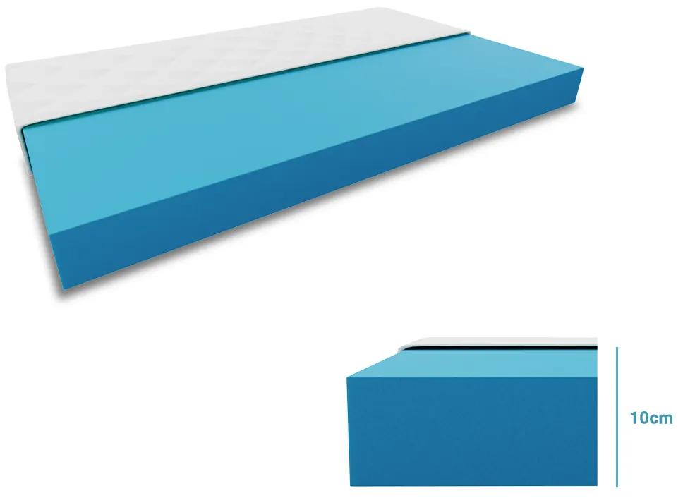 WEBTEX Hab matrac Economy 90 x 200 cm Matracvédő: Matracvédővel
