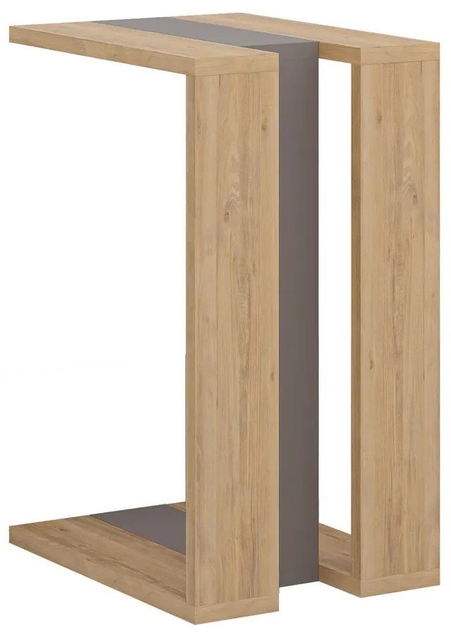 Tárolóasztal tölgyfa dekorral 40x30 cm Macha – Marckeric