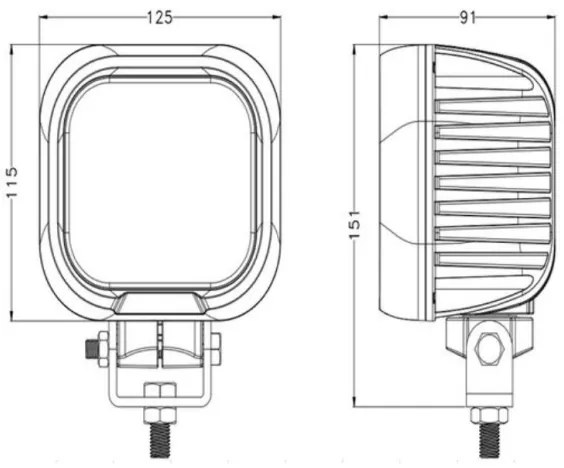 LED Autós spotlámpa OSRAM LED/90W/10-30V IP68 5700K