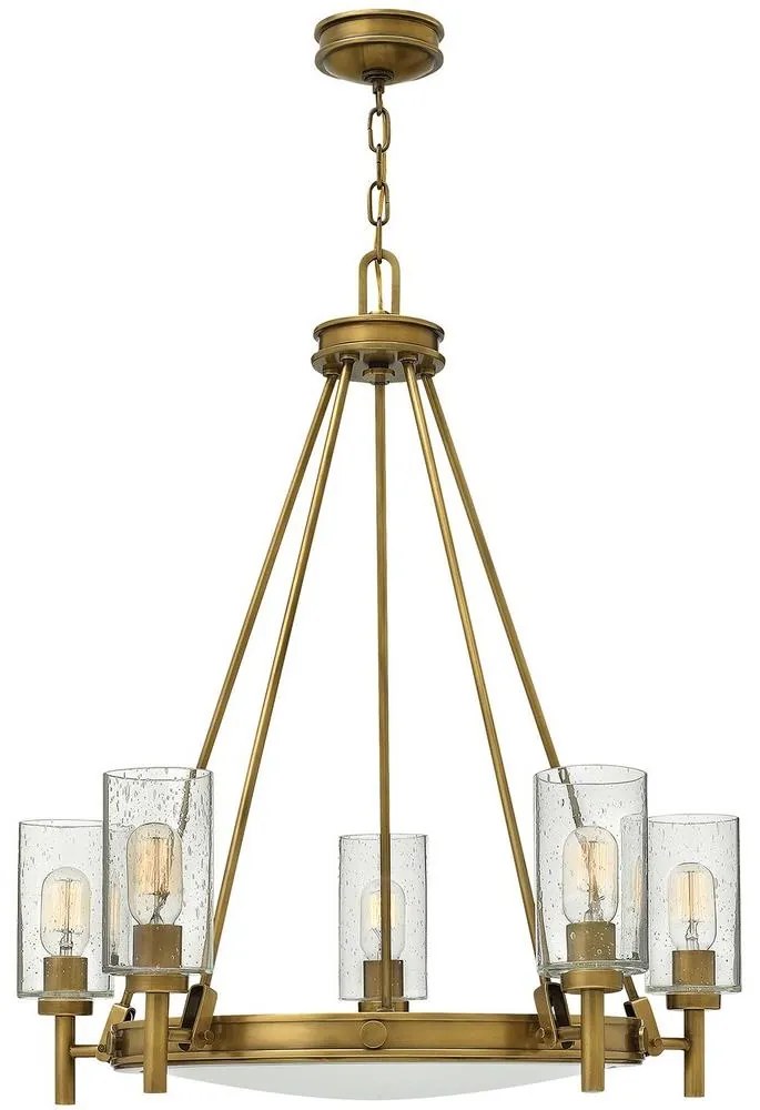 Elstead HK-COLLIER5 - Csillár láncon COLLIER 5xE27/100W/230V