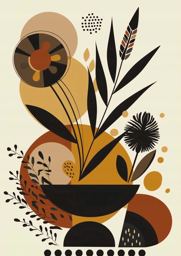 Poszter 59,4x84,1cm Geometrikus kertek