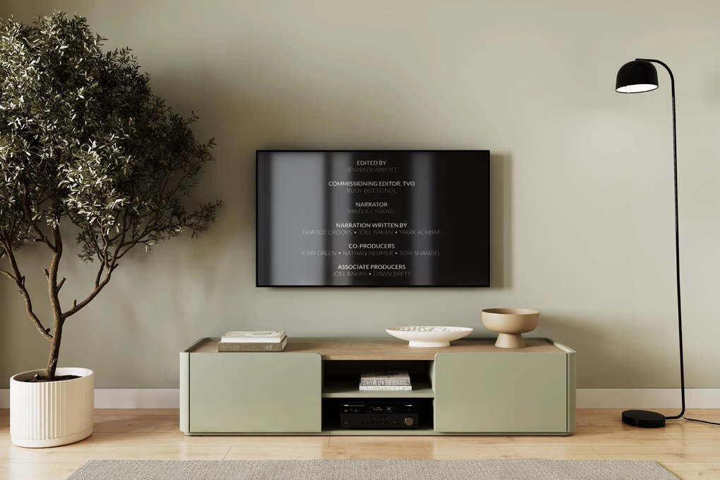 Elivo TV állvány 170 cm - eukaliptusz / baltic dune tölgy