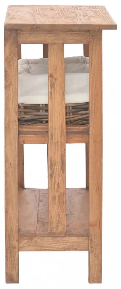 vidaXL tömör mahagóni fa tálalóasztal 69 x 28 x 70 cm