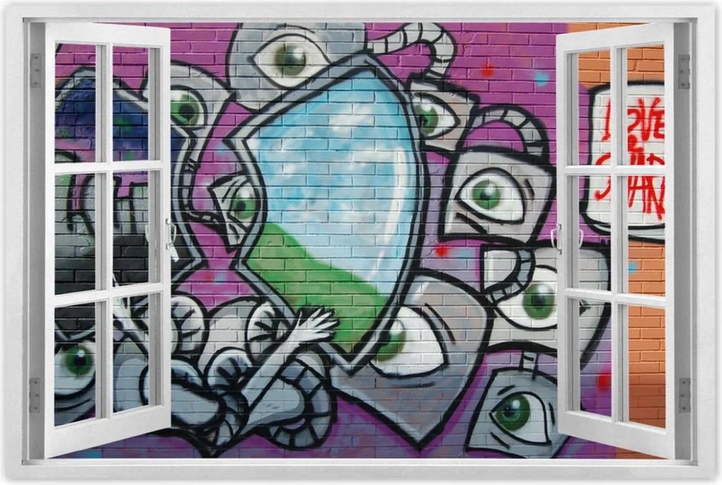 Poszterek 60x40 Graffitti Falfestmény