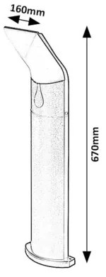 Rabalux 77173 - LED Kültéri lámpa TOLNA LED/10W/230V IP54