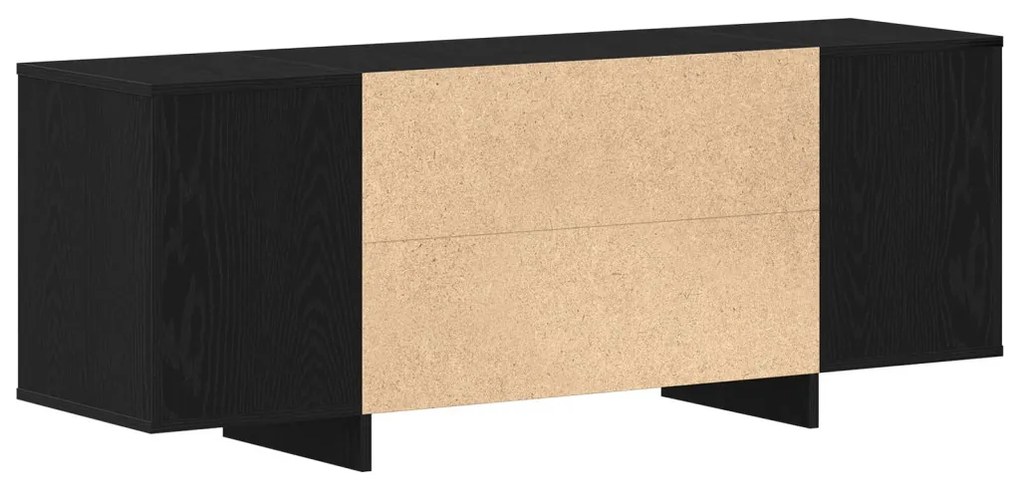 TV állvány - Fekete tölgy - 120x30x40.5 cm - Műmárványból készült