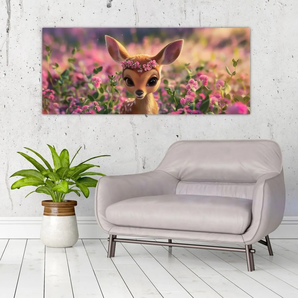 Kép - Aranyos őzike (120x50 cm)