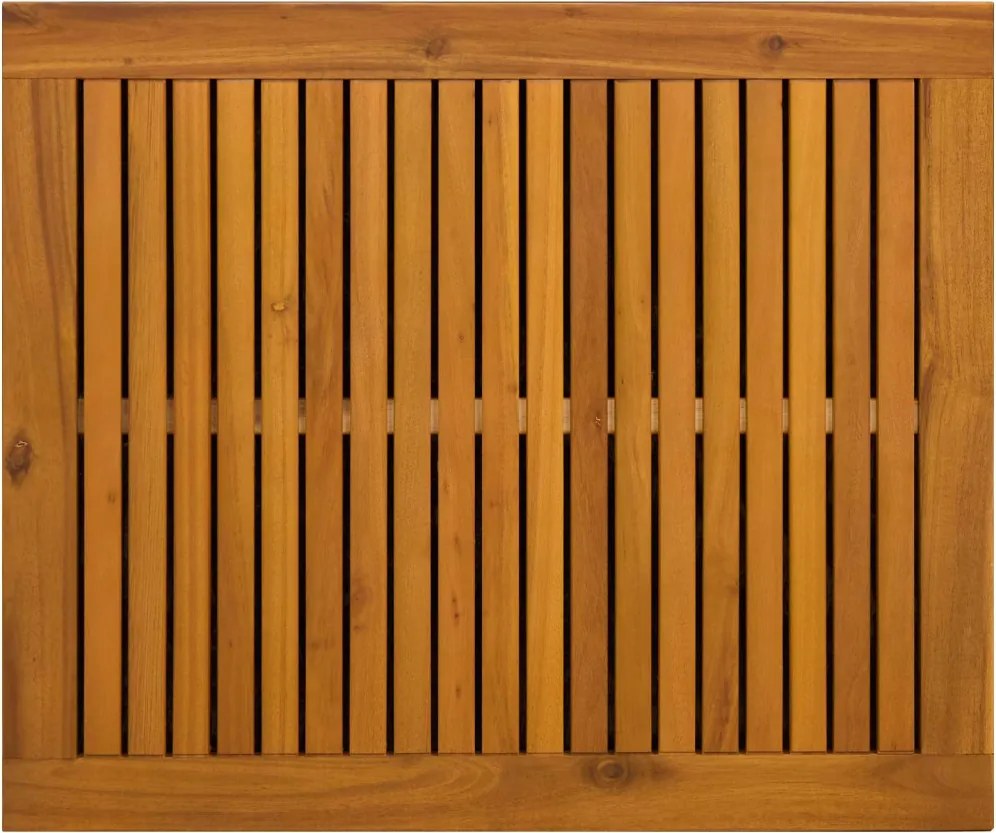 vidaXL Kerti Tároló Doboz 185 L Tömör Akácfa 60 x 50 x 56 cm Fekete