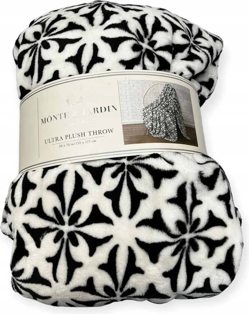 Puha, meleg, fehér takaró Monte &amp; Jardin
