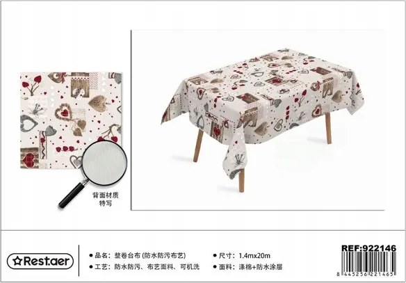 Vízálló Abrosz tekercses 140cm x 20m mintával