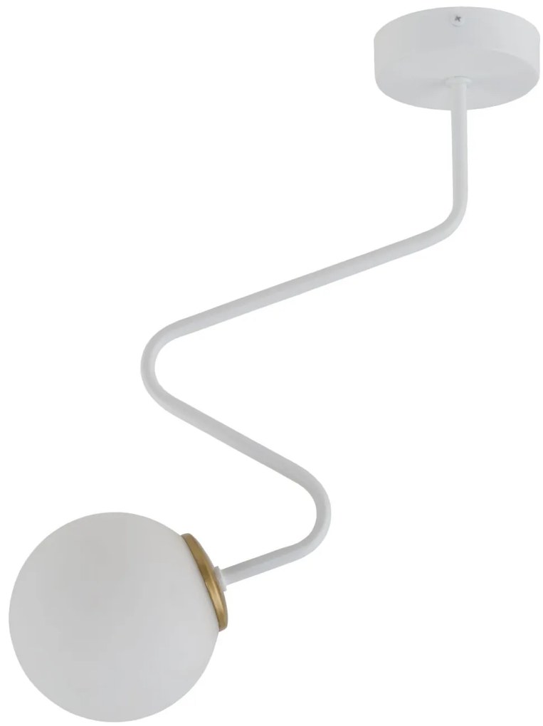 SIGMA LIGHTING 33304 ZIGZAG Modern Mennyezeti Lámpa Fehér, Arany G9 IP20