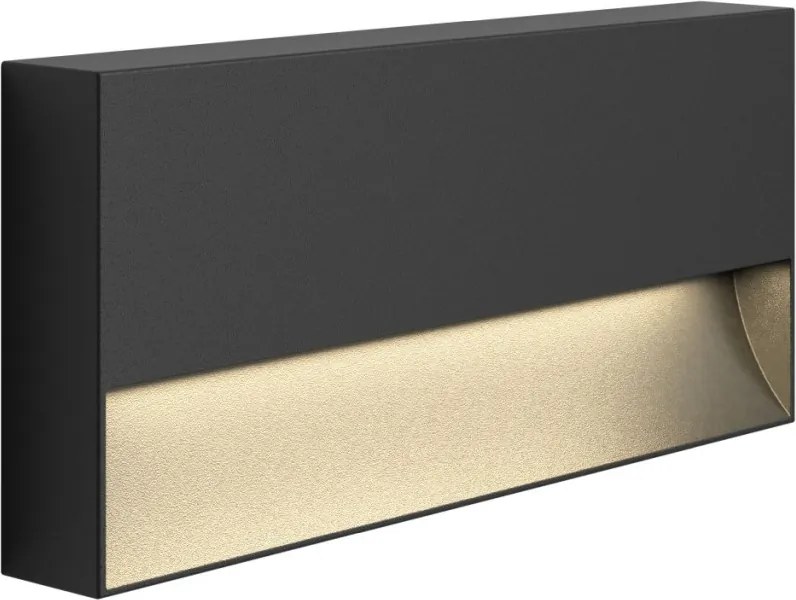 ASTRO LIGHTING 1466002 MORI Modern Kültéri Fali Lámpa Fekete Struktúra LED IP65