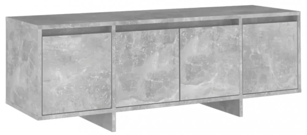 betonszürke szerelt fa TV-szekrény 120x30x40,5 cm