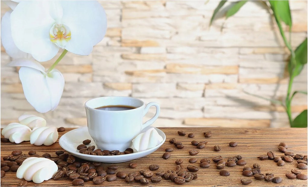 Fotótapéta Flizelin Dekoratív tapéta Virágos relaxáció 416x254 Ragasztó