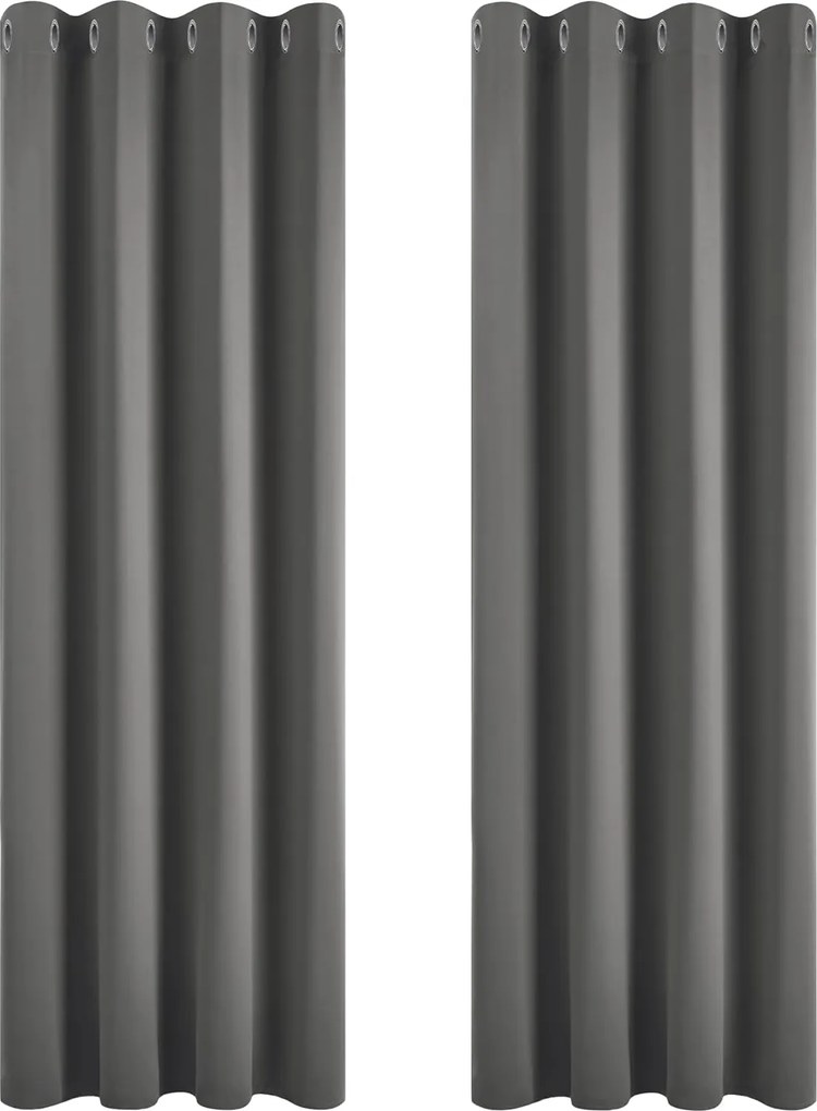 Sötétítő függöny 140x245 szett 2 db függöny blackout szürke