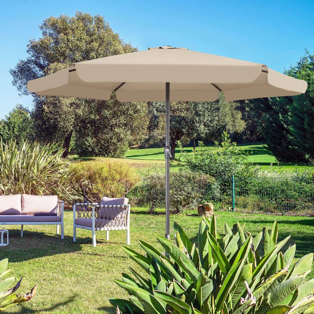 Kingsleeve® Maui kerti napernyő Ø330 cm - taupe