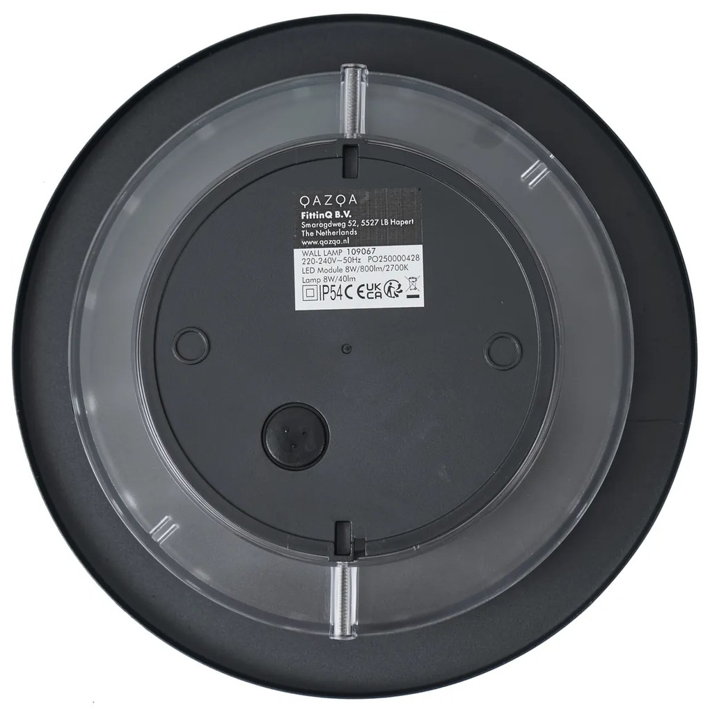 Kültéri fali lámpa fekete LED-del IP54 - Soleil