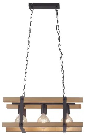 Leuchten Direkt 15683-79 - Csillár láncon EDITH 3xE27/60W/230V