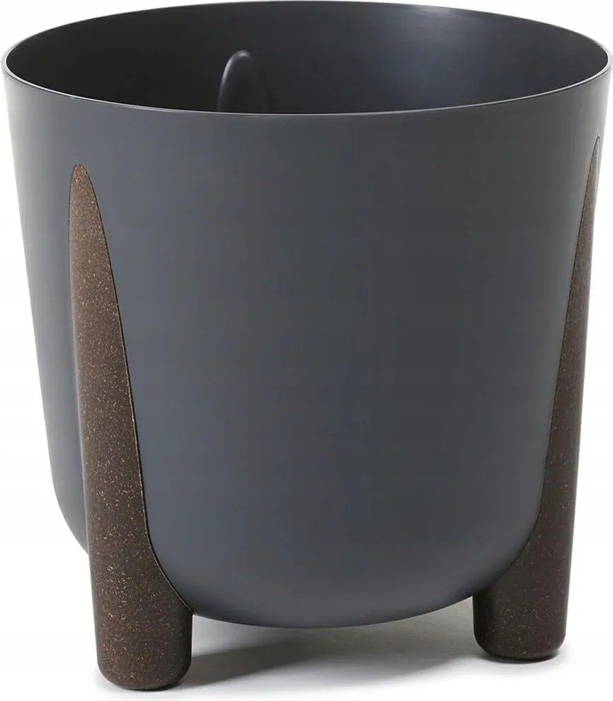 Kerek virágtartó Lábakon Díszes virágtartó 34cm erkély terasz betéttel