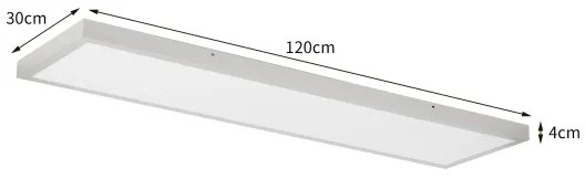 Brilagi-LED dimmelhető fürdőszobai lámpatest FRAME SMART LED/50W/230V 120x30 IP44 + távirányító