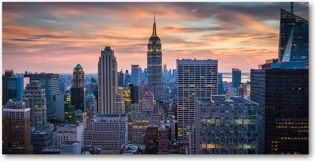 Fotó üvegkép Manhattan New York 140x70