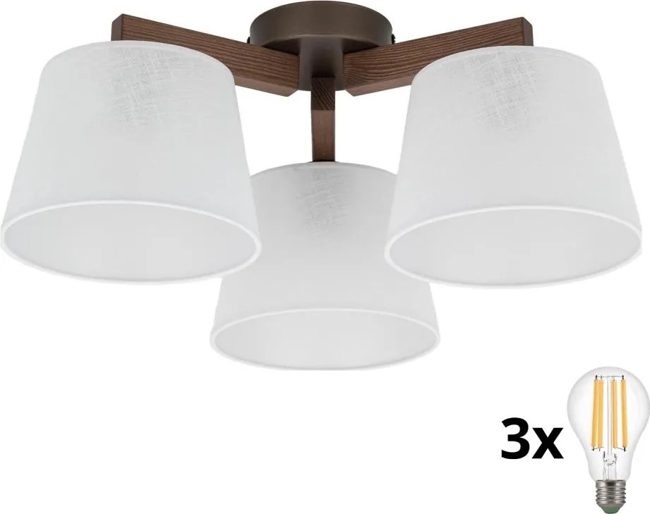 BRILAGI - LED ráépített csillár LATTE 3xE27/15W/230V fenyő/fehér
