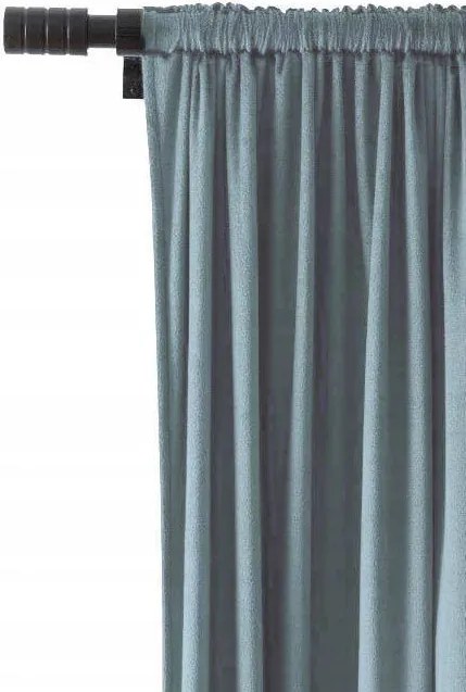 Velúr Függöny 140x250 Velvet szalaggal Kék