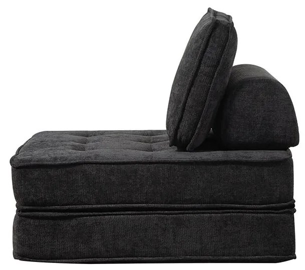CALMERO kinyitható, multifunkciós kanapé - fekete