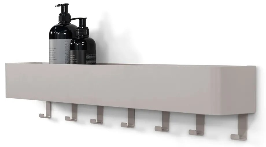 Világosszürke fali acél fürdőszobai polc Multi – Spinder Design