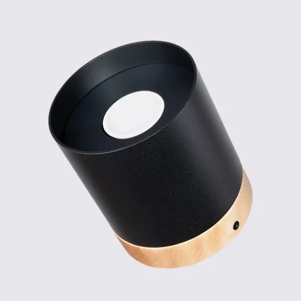 Sollux SL.1349 - spotlámpa RIF 1xGU10/10W/230V átm. 12 cm fekete