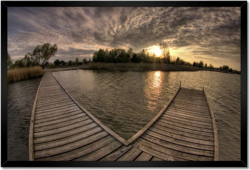 Poszterek keretben 60x40 Híd Dymaczewben