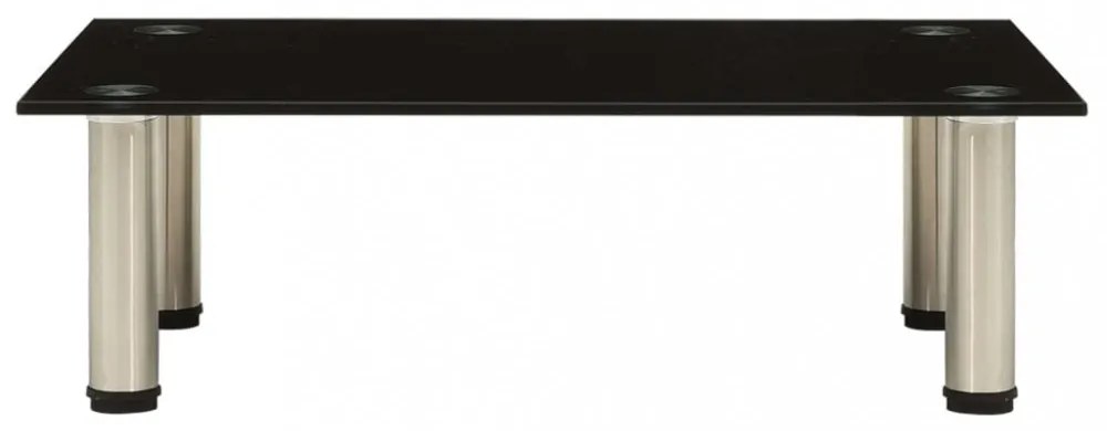 322761 TV Stand Black 60x35x17 cm Tempered Glass