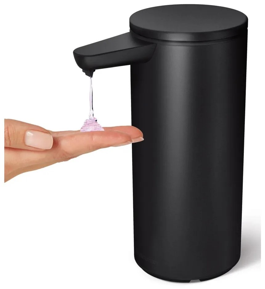 Matt fekete automata acél szappanadagoló 414 ml – simplehuman