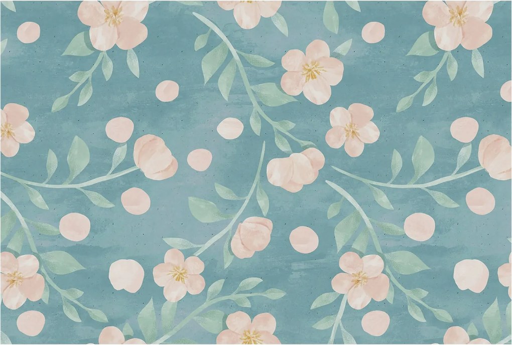 Fotótapéta Flizelin Fali Ragasztó Szett Virágos elegancia 104x70 Ragasztó