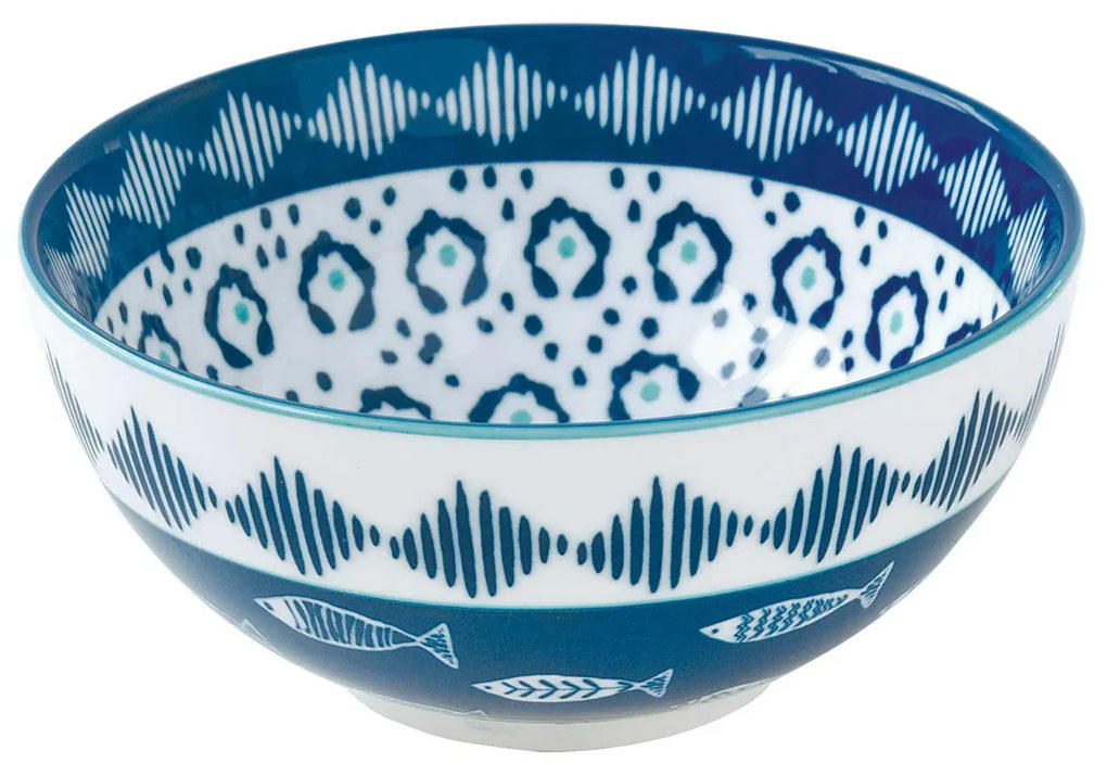 Porcelán halmintás müzlis tál 15 cm Sea Shore