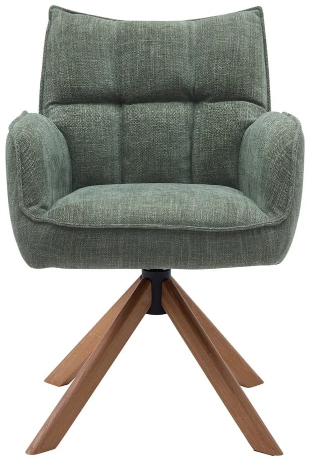 Zöld kárpitozott étkezőfotel szett 2 db-os Marilla – Unique Furniture