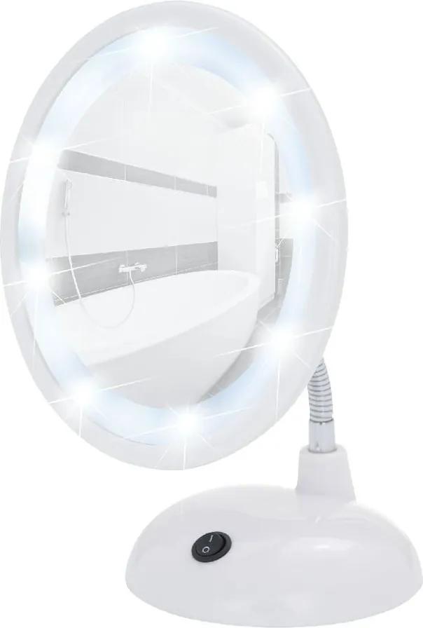 Style fehér kozmetikai tükör, LED világítással - Wenko